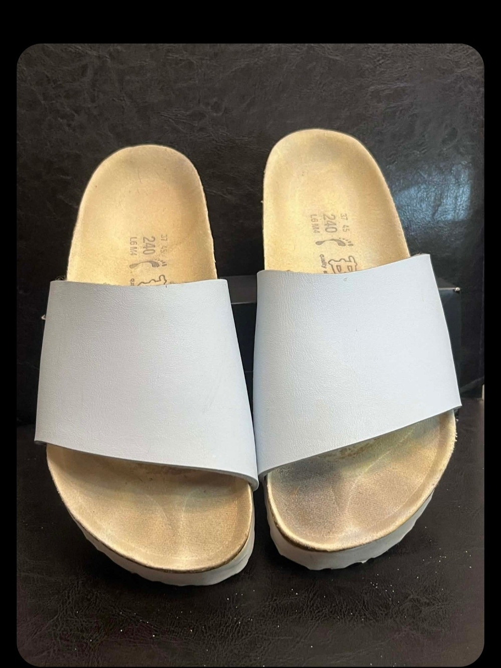 Birkeston Minimalist Light Gray Slide Sandals